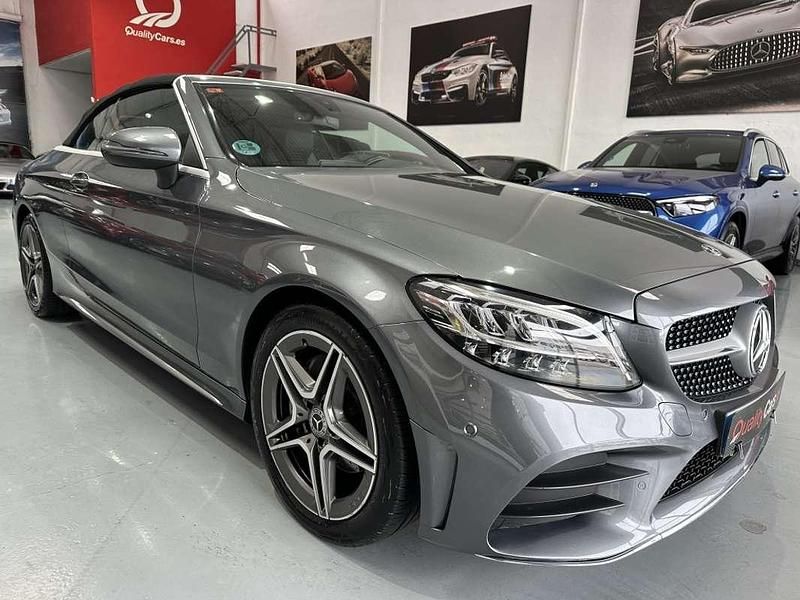 Usado Mercedes C220 194 CV (142 kW) 2019 Gris Descapotable