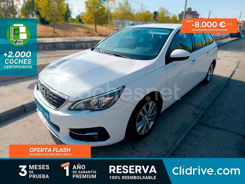 Blanco Usado 2020 Peugeot 308 Active Familiar | 8490 € (Buen precio) - Imagen 1/3