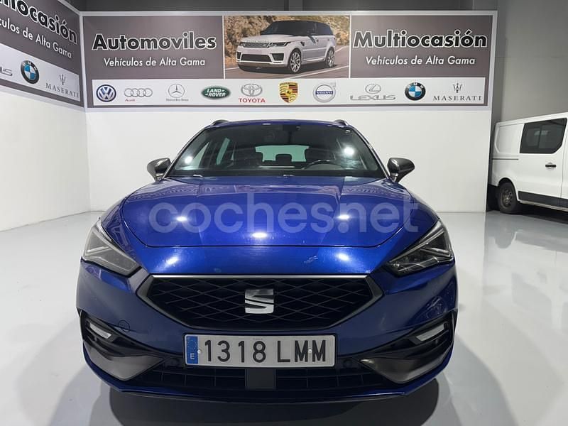 Usado Seat Leon FR 150 CV (110 kW) 2021 Azul Familiar