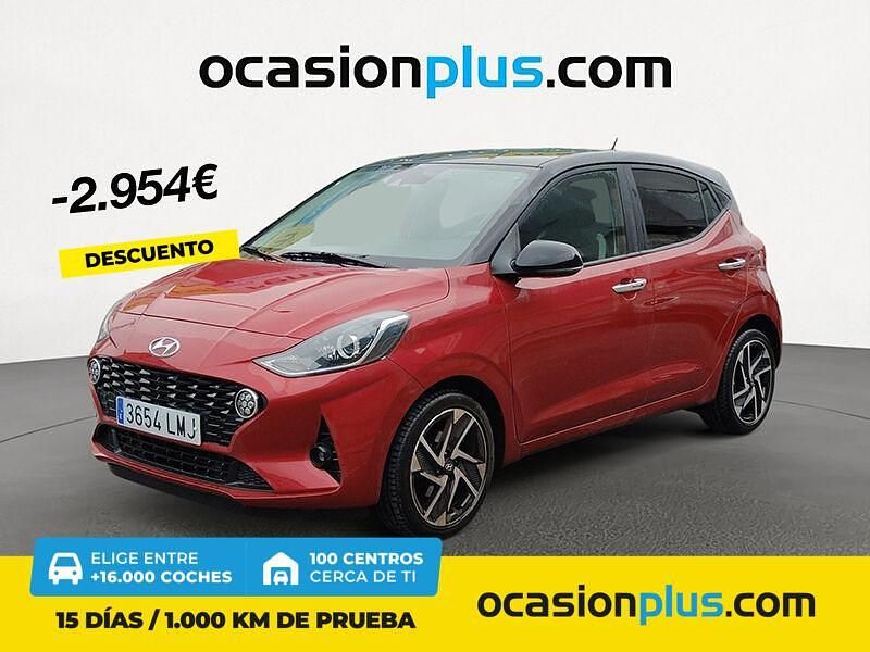 Rojo Usado 2021 Hyundai i10 Utilitario | 12.700 € (Precio justo) - Imagen 1/4