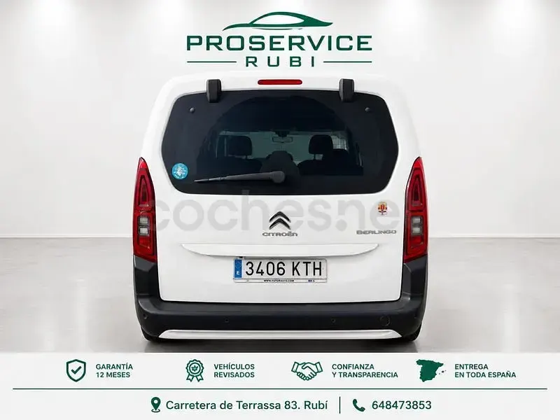 Usado Citroën Berlingo Shine 130 CV (95 kW) 2019 Blanco Monovolumen
