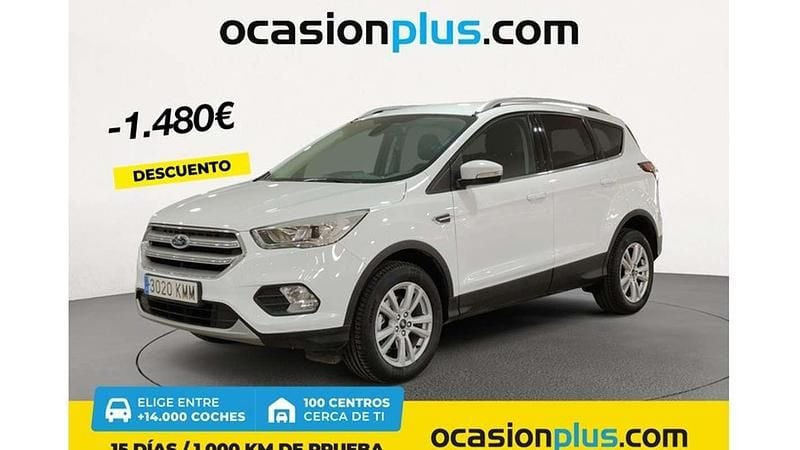 Blanco Usado 2018 Ford Kuga Trend SUV | 14.810 € (Precio justo) - Imagen 1/4
