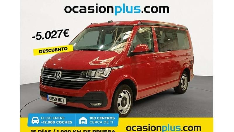 Rojo Usado 2023 VW T6.1 Beach Van | 48.910 € (Un poco caro) - Imagen 1/4