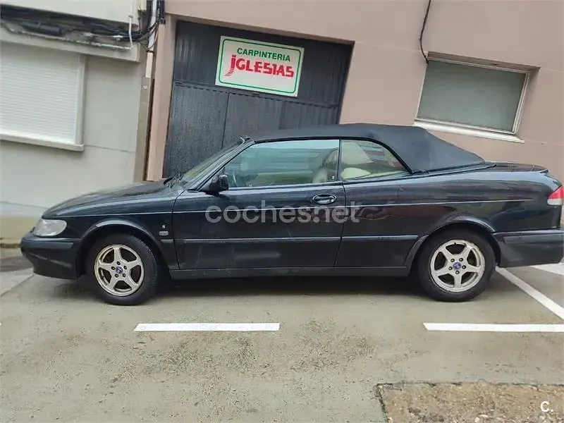 Usado Saab 9-3 Cabriolet 150 CV (110 kW) 2002 Negro Descapotable