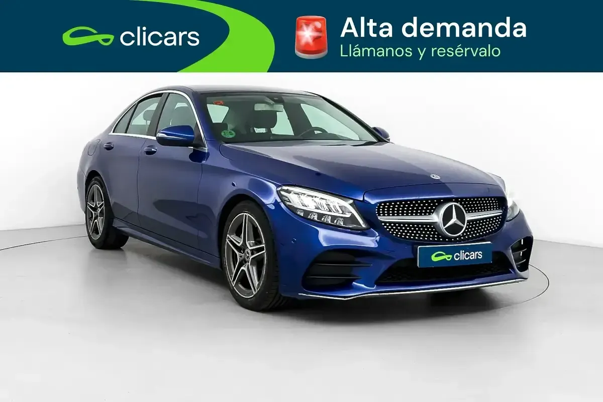Usado Mercedes C220 194 CV (142 kW) 2019 Azul Berlina