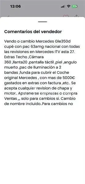 Usado Mercedes GLE350 258 CV (189 kW) 2017 Blanco SUV