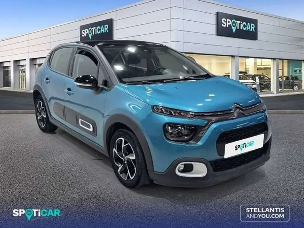 Usado Citroën C3 Feel 110 CV (80 kW) 2020 Azul Utilitario