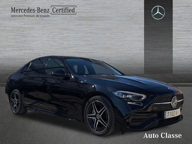 Usado Mercedes C200 AMG line 163 CV (119 kW) 2024 Negro obsidiana Berlina