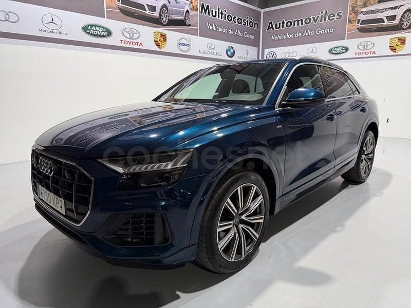 Usado Audi Q8 S-Line 286 CV (210 kW) 2018 Azul SUV