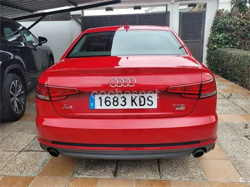 Usado Audi A4 S-Line 190 CV (139 kW) 2017 Rojo Berlina