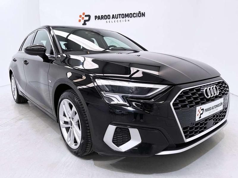Usado Audi A3 Sportback S-Line 150 CV (110 kW) 2021 Negro Utilitario