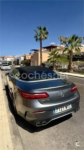 Usado Mercedes E200 184 CV (135 kW) 2018 Gris / plata Descapotable