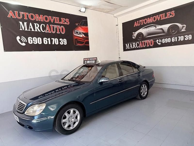 Usado Mercedes S500 306 CV (225 kW) 2002 Verde Berlina