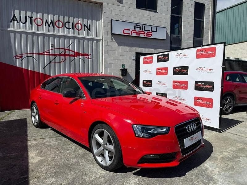 Usado Audi A5 Sportback S-Line 177 CV (130 kW) 2013 Rojo Utilitario