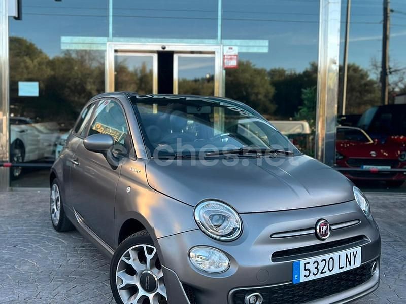 Usado Fiat 500C Sport 70 CV (51 kW) 2021 Gris / plata Descapotable