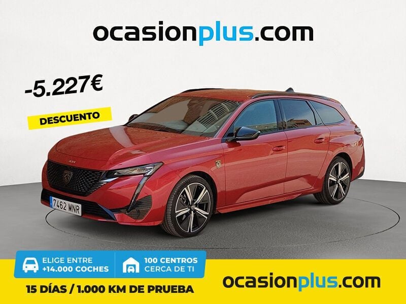 Rojo Usado 2024 Peugeot 308 GT Familiar | 28.900 € (Precio justo) - Imagen 1/4