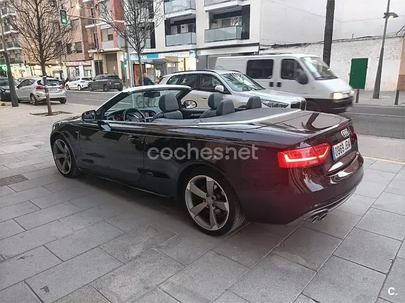 Usado Audi A5 Cabriolet S-Line 190 CV (139 kW) 2015 Negro Descapotable