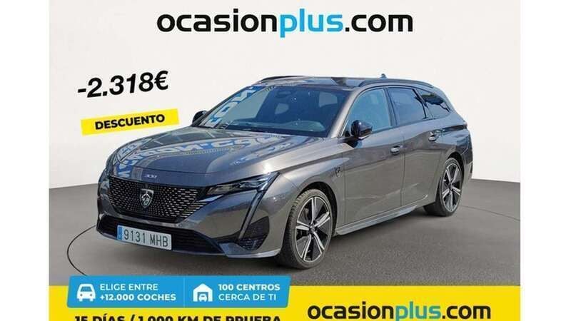 Gris Usado 2023 Peugeot 308 GT Familiar | 23.182 € (Precio justo) - Imagen 1/4