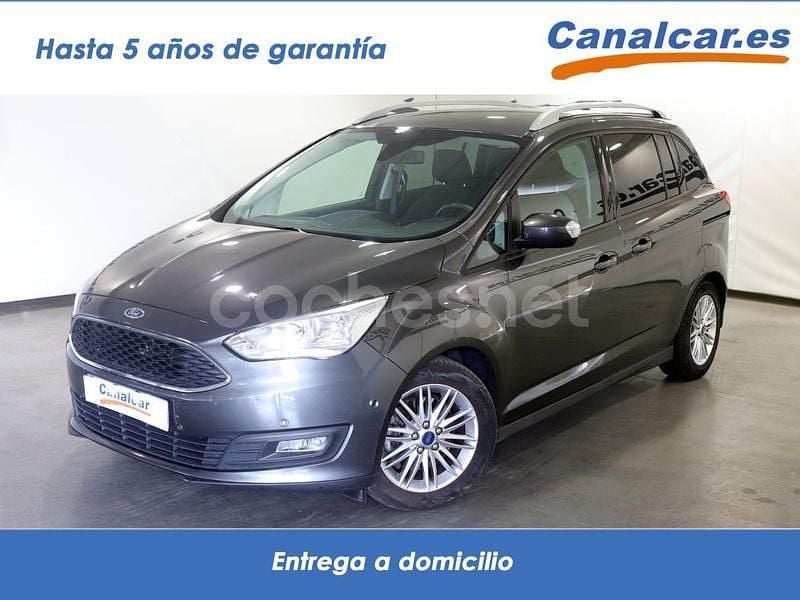 Blanco Usado 2017 Ford Grand C-Max Trend+ Monovolumen | 10.490 € (Buen precio) - Imagen 1/4