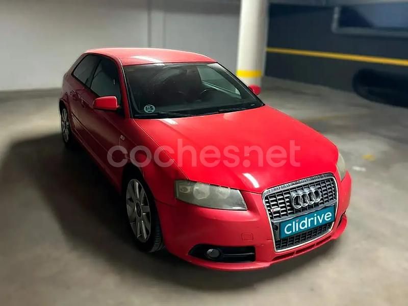 Usado Audi A3 Attraction 140 CV (102 kW) 2007 Rojo Berlina