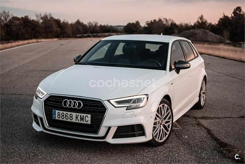 Usado Audi A3 S-Line 150 CV (110 kW) 2018 Blanco Berlina