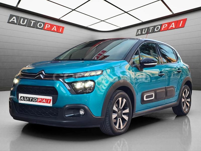Azul Usado 2023 Citroën C3 PureTech Berlina | 12.490 € (Precio justo) - Imagen 1/4