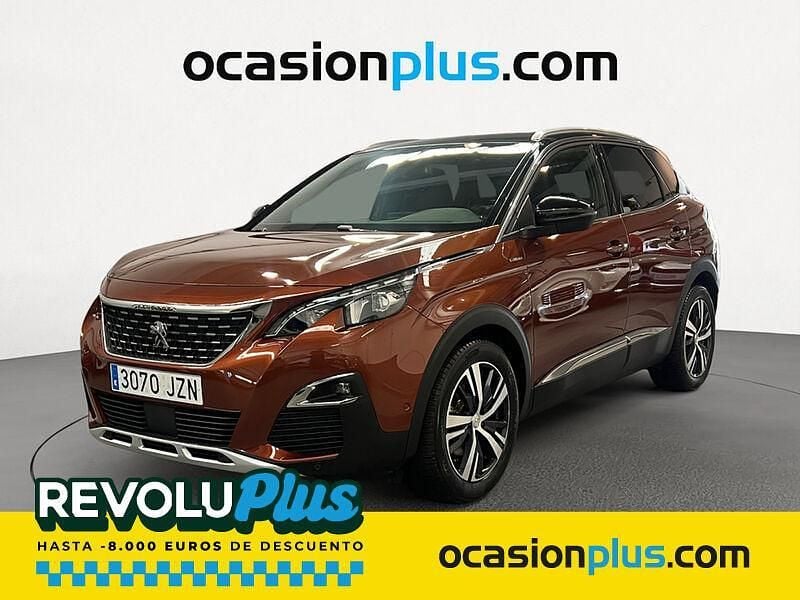 Marrón Usado 2017 Peugeot 3008 GT-line SUV | 14.090 € (Precio justo) - Imagen 1/4