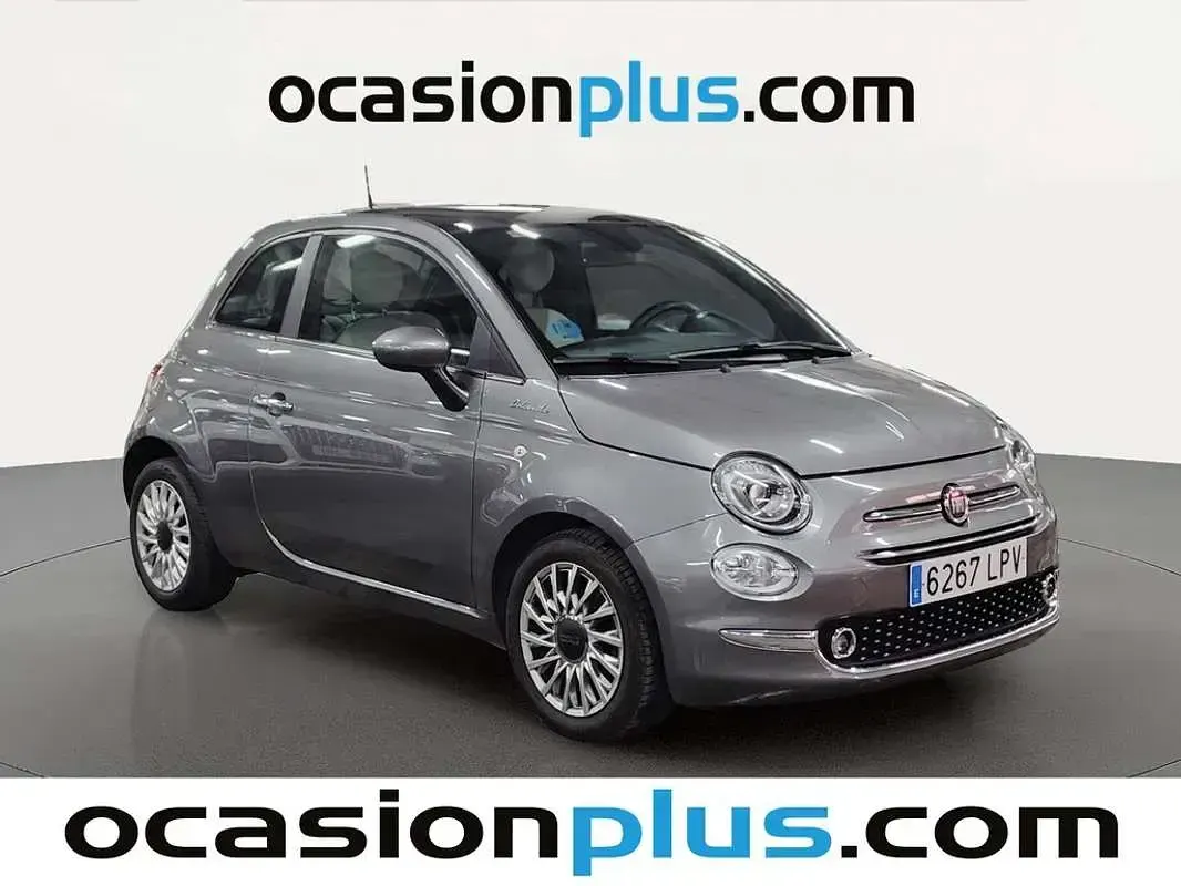 Usado Fiat 500C Dolcevita 71 CV (52 kW) 2021 Gris Descapotable