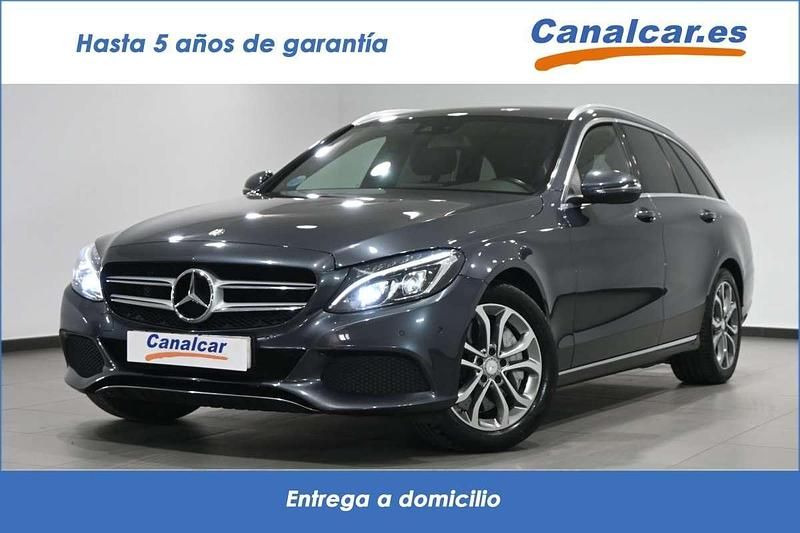 Gris Usado 2015 Mercedes C350e Familiar | 14.711 € (Precio justo) - Imagen 1/4
