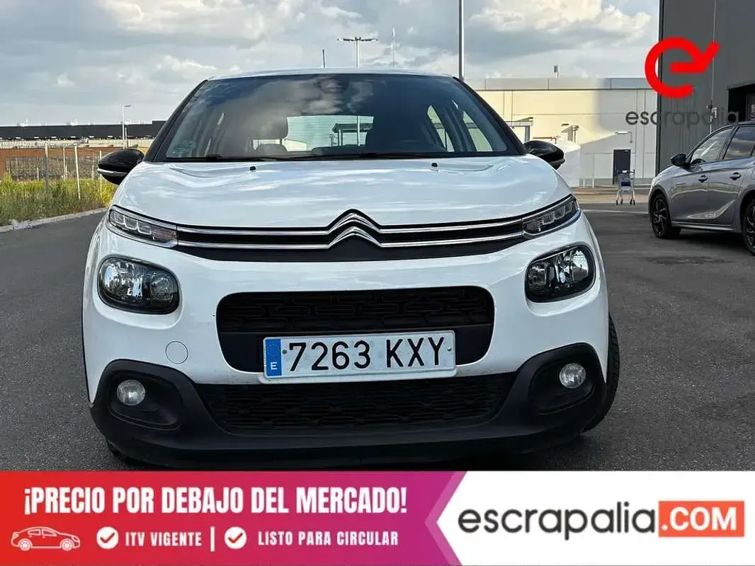 Usado Citroën C3 Feel 99 CV (72 kW) 2019 Blanco Utilitario