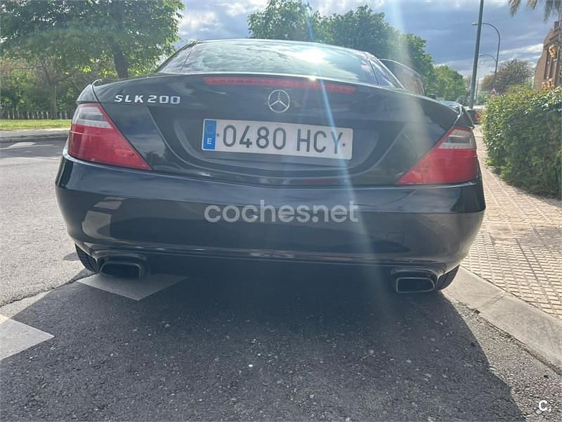 Usado Mercedes SLK200 184 CV (135 kW) 2011 Negro Descapotable