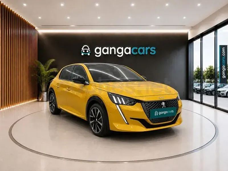 Usado Peugeot 208 GT-line 100 CV (73 kW) 2021 Amarillo Utilitario