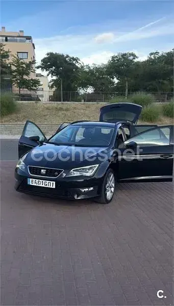 Usado Seat Leon ST FR 150 CV (110 kW) 2017 Negro Familiar