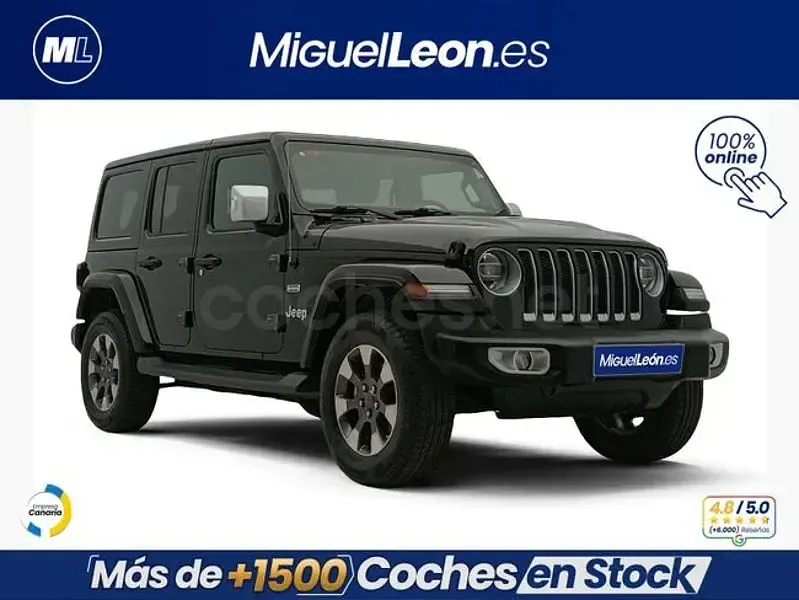 Käytetty Jeep Wrangler Unlimited Sahara 270 HP (198 kW) 2019 Musta Katumaasturi