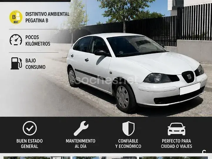 Usado Seat Ibiza Stella 75 CV (55 kW) 2003 Blanco Utilitario