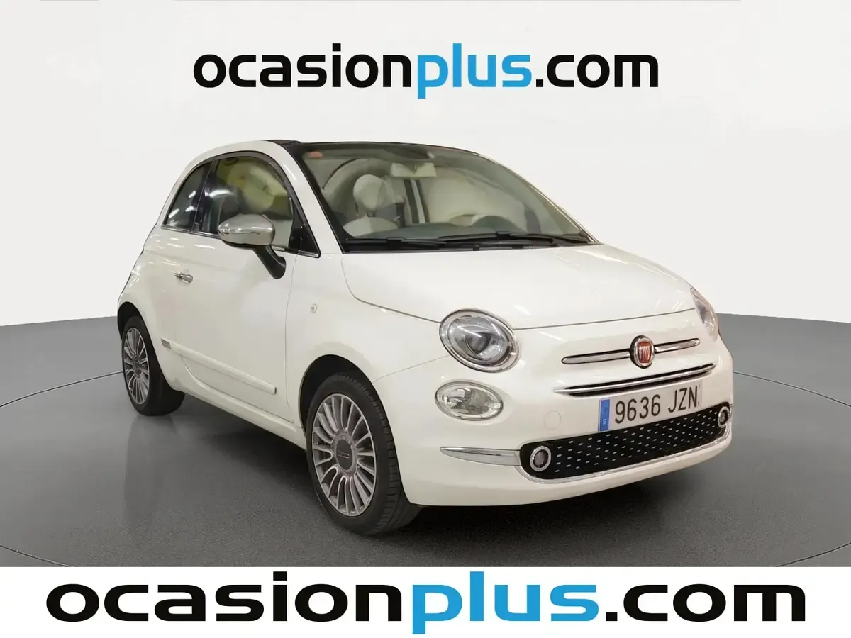 Usado Fiat 500C Lounge 69 CV (50 kW) 2017 Blanco Descapotable