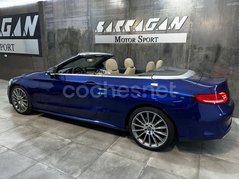 Azul Usado 2018 Mercedes C220 Descapotable | 37.200 € (Caro) - Imagen 1/4