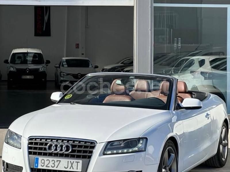 Blanco Usado 2010 Audi A5 Cabriolet Descapotable | 12.999 € (Precio justo) - Imagen 1/4