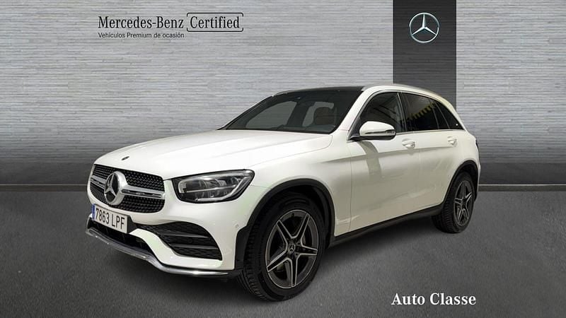 Blanco Usado 2021 Mercedes GLC220 AMG line | 36.900 € (Precio justo) - Imagen 1/4