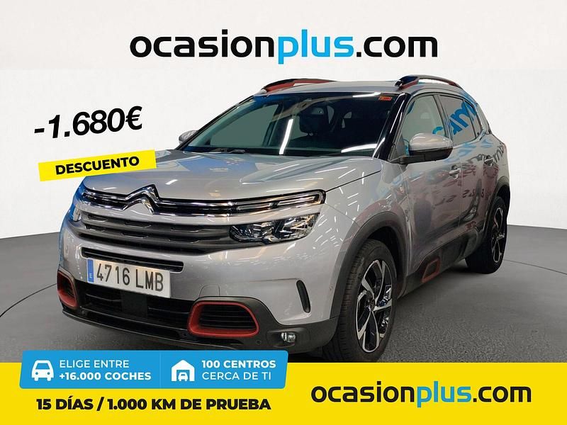 Gris Usado 2020 Citroën C5 Aircross PureTech SUV | 18.490 € (Caro) - Imagen 1/4
