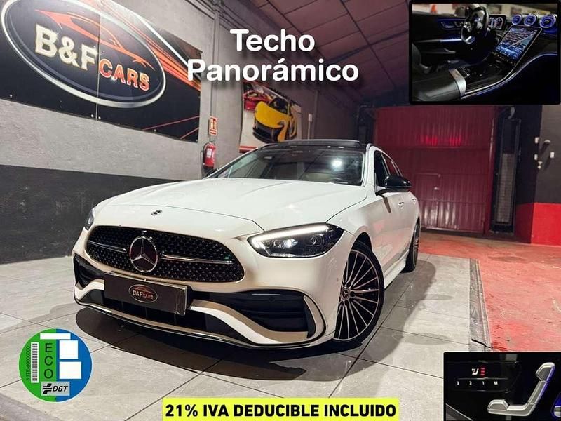 Blanco Usado 2021 Mercedes C220 Familiar | 24.800 € (Super precio) - Imagen 1/4