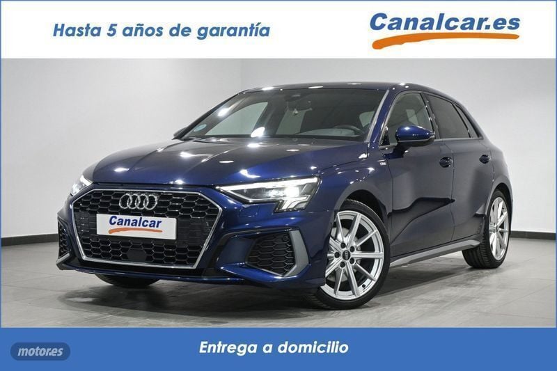 Azul Usado 2021 Audi A3 S-Line Berlina | 26.240 € (Buen precio) - Imagen 1/4