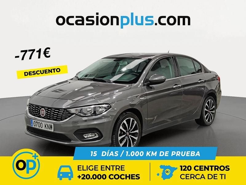 Gris Usado 2018 Fiat Tipo Lounge Berlina | 8490 € (Precio justo) - Imagen 1/4