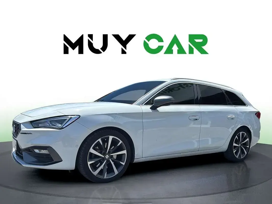 Usado Seat Leon ST FR 150 CV (110 kW) 2020 Blanco Familiar