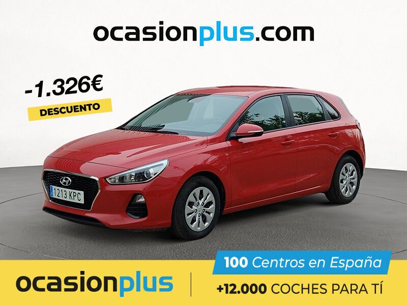 Rojo Usado 2018 Hyundai i30 Berlina | 13.250 € (Precio justo) - Imagen 1/4