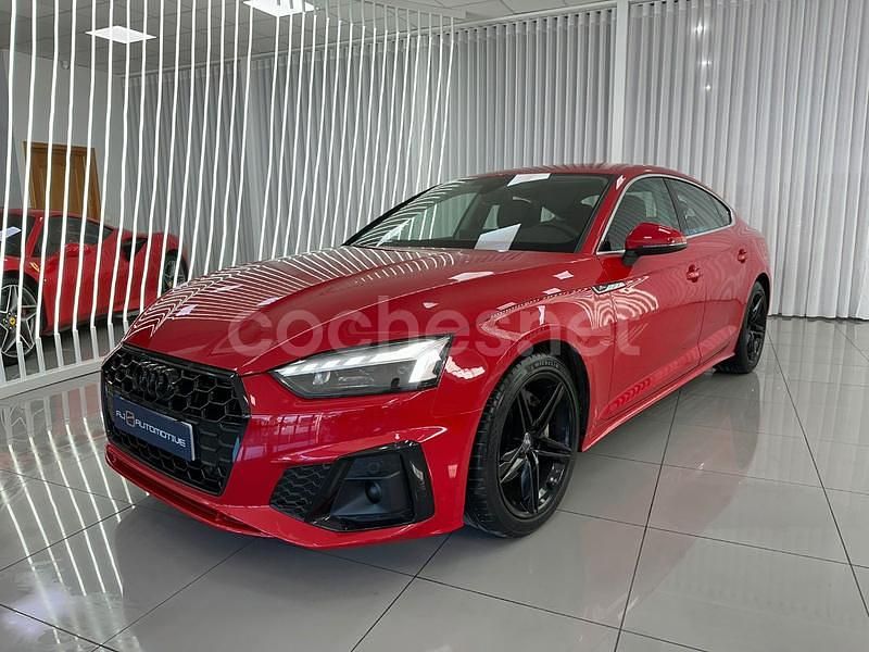 Rojo Usado 2021 Audi A5 Sportback S-Line Berlina | 33.990 € (Precio justo) - Imagen 1/4
