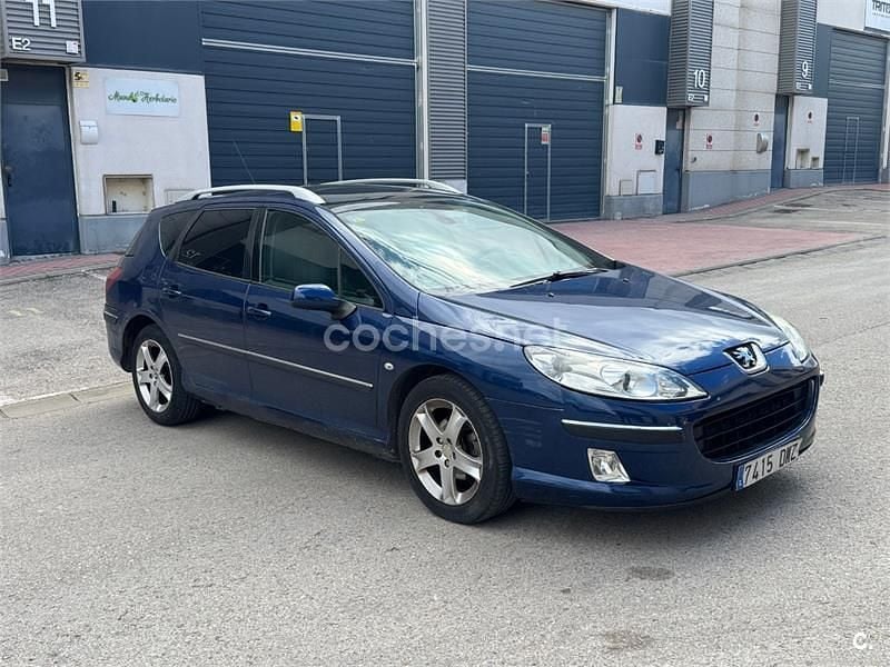 Usado Peugeot 407 Premium 136 CV (100 kW) 2006 Azul Familiar