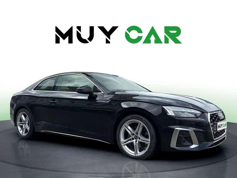 Usado Audi A5 S-Line 163 CV (119 kW) 2021 Negro Coupe