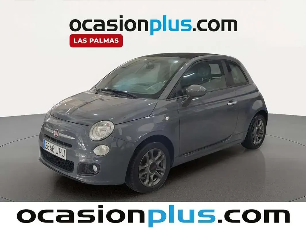 Usado Fiat 500C S 69 CV (50 kW) 2015 Gris Descapotable