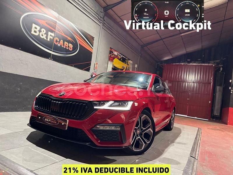 Rojo Usado 2021 Skoda Octavia RS Familiar | 21.990 € (Buen precio) - Imagen 1/4